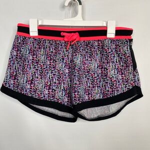 Fabletics Riho Running Shorts Multicolor Printed Drawstring Workout Gym SZ-M